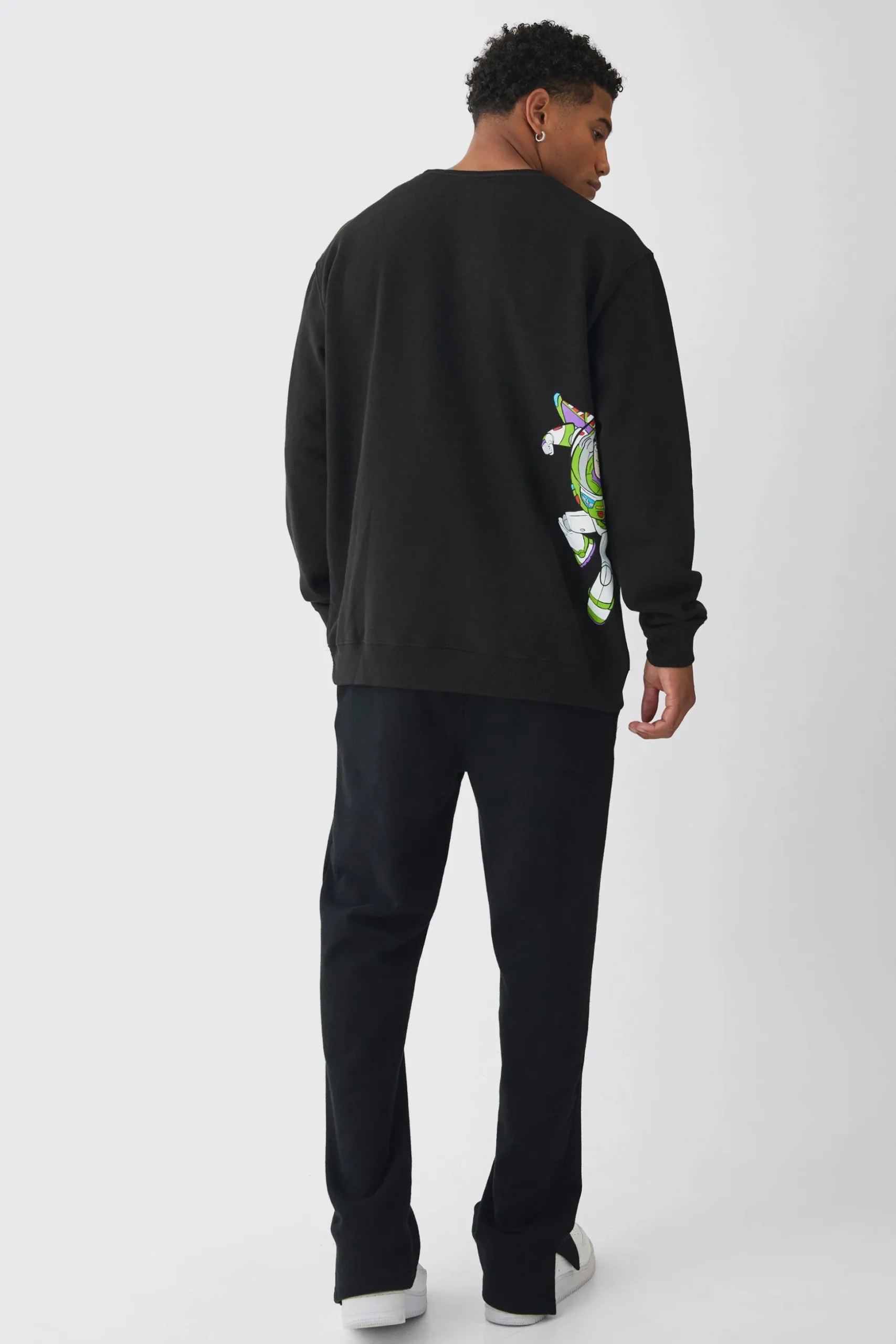 Oversized Buzz Lightyear Toy Story License Print Sweatshirt | BoohooMAN UK