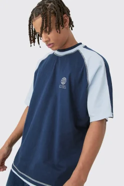 Oversized Carded Heavy Panelled OFCL T-shirt | BoohooMAN UK