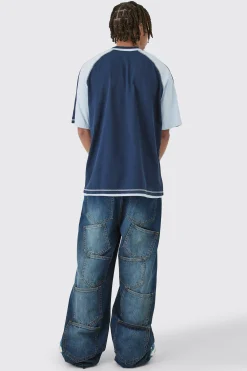 Oversized Carded Heavy Panelled OFCL T-shirt | BoohooMAN UK