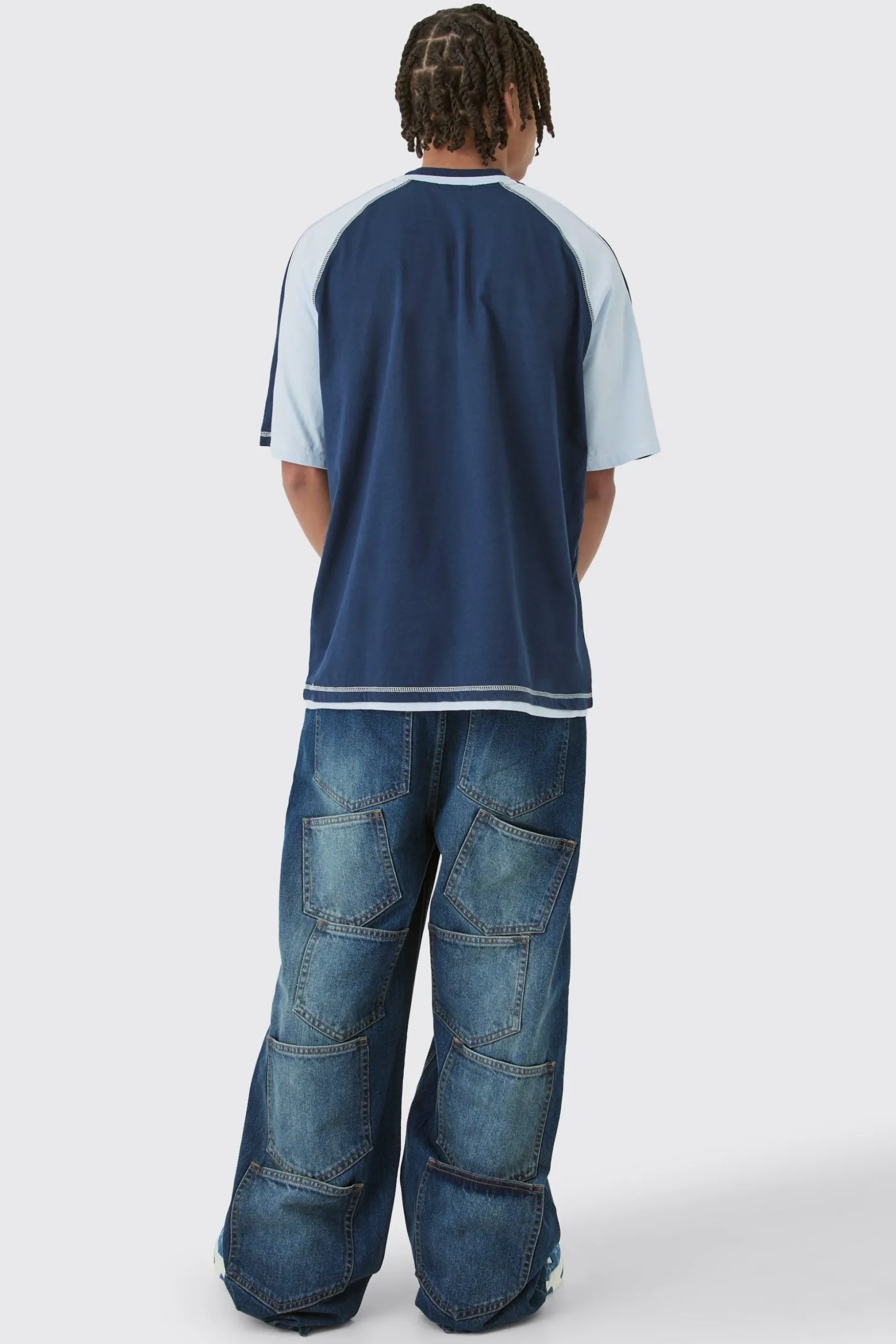 Oversized Carded Heavy Panelled OFCL T-shirt | BoohooMAN UK