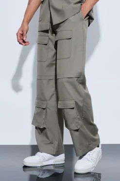 Oversized Cargo Sleeveless Suit | BoohooMAN UK