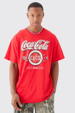 Oversized Coca Cola License T-shirt | BoohooMAN UK