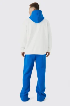 Oversized Colour Block Mmxiii Hooded Tracksuit | BoohooMAN UK