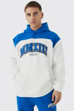 Oversized Colour Block Mmxiii Hooded Tracksuit | BoohooMAN UK
