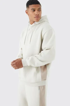 Oversized Colour Block Piped Tracksuit | BoohooMAN UK