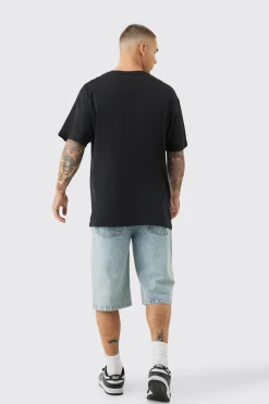 Oversized Corvette License T-shirt | BoohooMAN UK