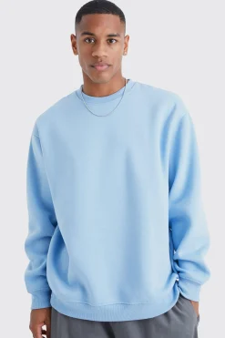 Oversized Crew Neck Sweatshirt | BoohooMAN UK
