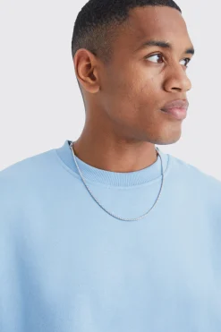 Oversized Crew Neck Sweatshirt | BoohooMAN UK