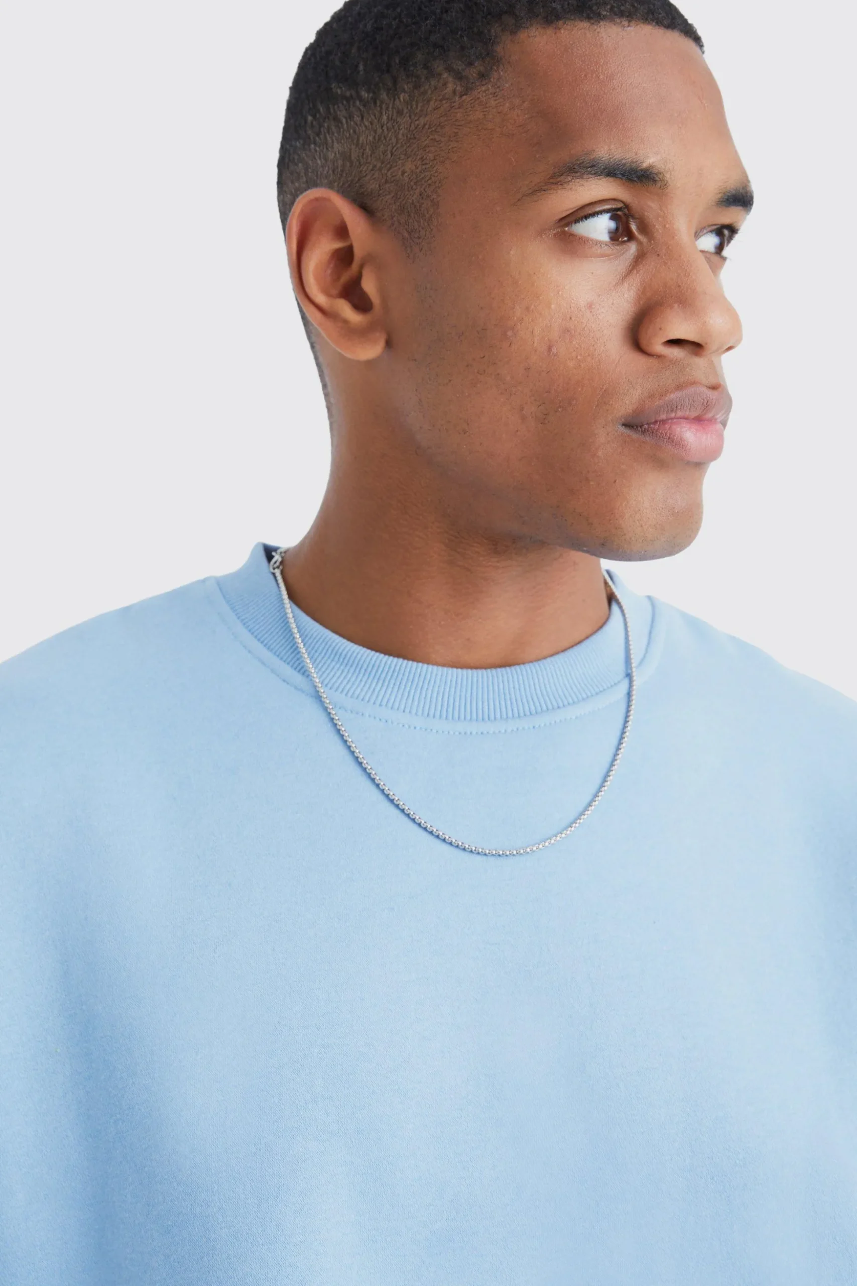 Oversized Crew Neck Sweatshirt | BoohooMAN UK