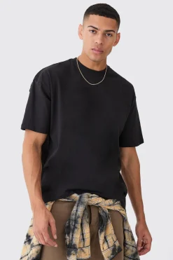 Oversized Crew Neck T-shirt | BoohooMAN UK