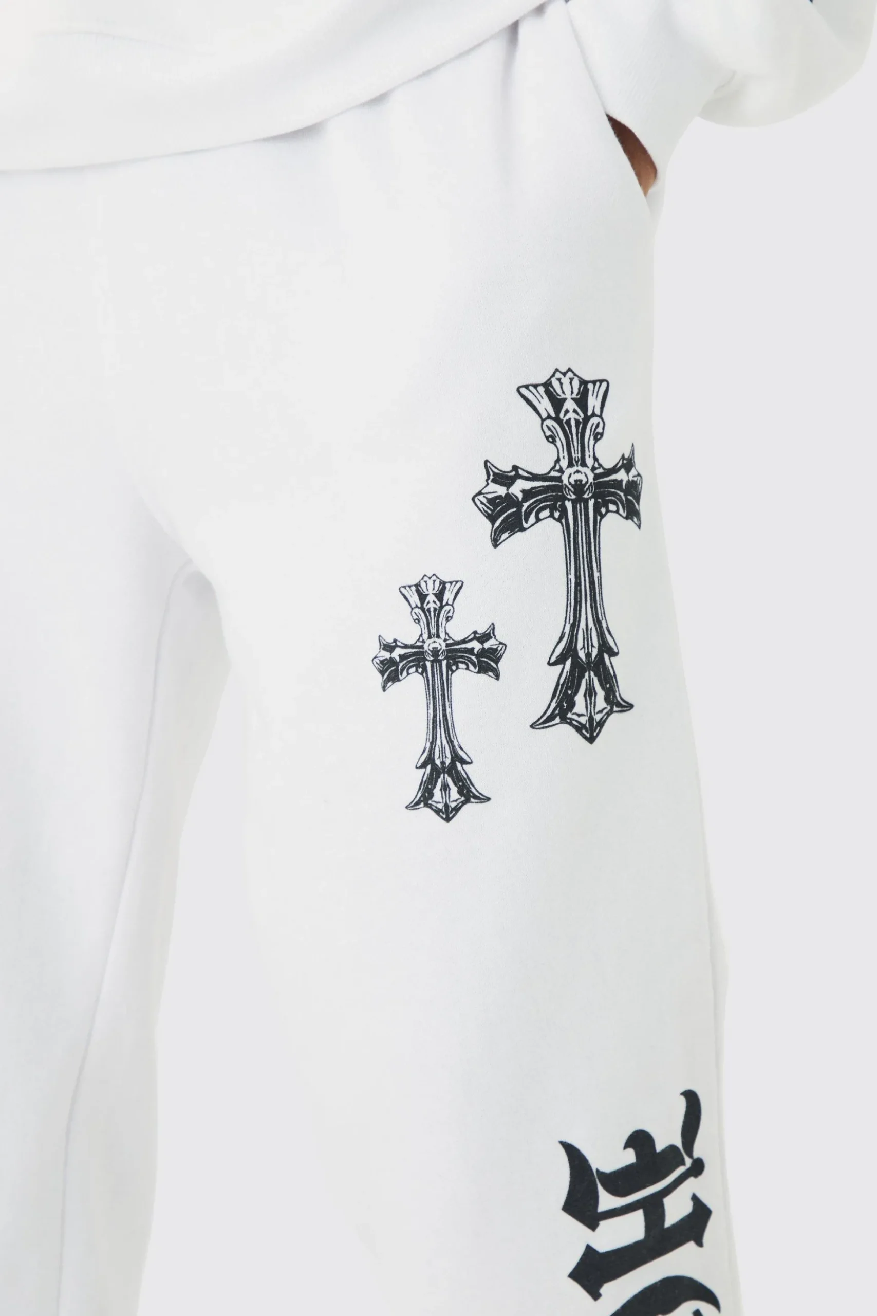 Oversized Cross Print Tracksuit | BoohooMAN UK