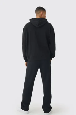 Oversized Cross Printed Hoodie | BoohooMAN UK