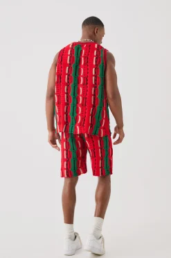Oversized 3D Knitted Vest | BoohooMAN UK