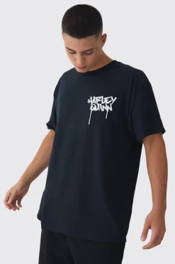 Oversized DC Harley Quinn License Print T-Shirt | BoohooMAN UK
