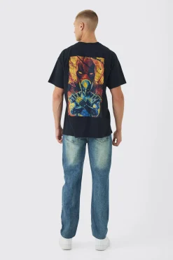 Oversized Deadpool Wolverine License T-Shirt | BoohooMAN UK
