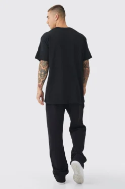 Oversized Death Row Records License Print T-shirt | BoohooMAN UK