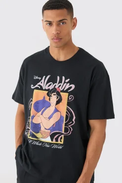 Oversized Disney Aladdin License T-shirt | BoohooMAN UK