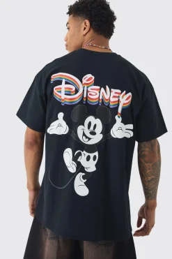Oversized Disney Mickey License T-shirt | BoohooMAN UK