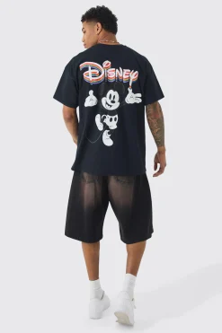 Oversized Disney Mickey License T-shirt | BoohooMAN UK