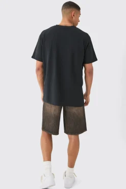 Oversized Distressed T-shirt | BoohooMAN UK