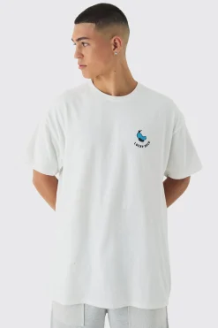 Oversized Donald Duck License T-Shirt | BoohooMAN UK