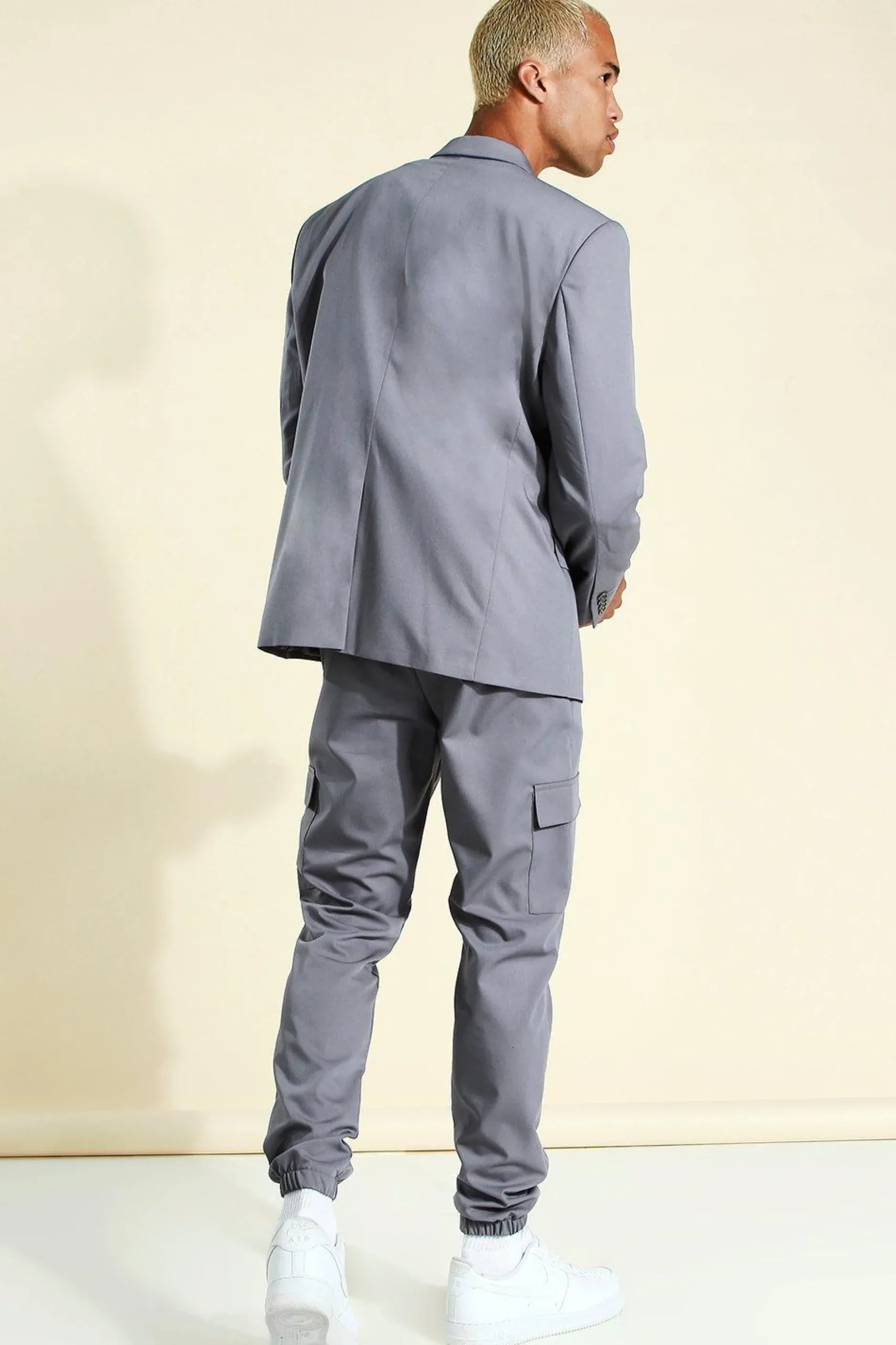 Oversized Double Breasted Suit Jacket | BoohooMAN UK