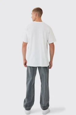 Oversized Eazy E Large Scale License Print T-Shirt | BoohooMAN UK