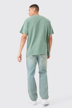 Oversized Eazy E Wash License T-shirt | BoohooMAN UK
