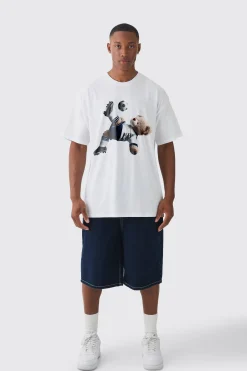 Oversized England Teddy Bear T-Shirt | BoohooMAN UK