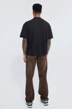 Oversized Extended Neck Boxy T-shirt | BoohooMAN UK