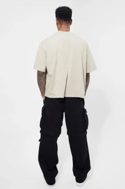 Oversized Extended Neck Boxy T-shirt | BoohooMAN UK