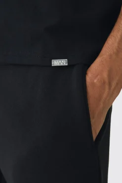 Oversized Extended Neck Boxy Heavyweight T-shirt | BoohooMAN UK