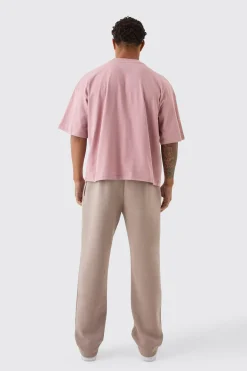 Oversized Extended Neck Boxy Heavyweight T-shirt | BoohooMAN UK