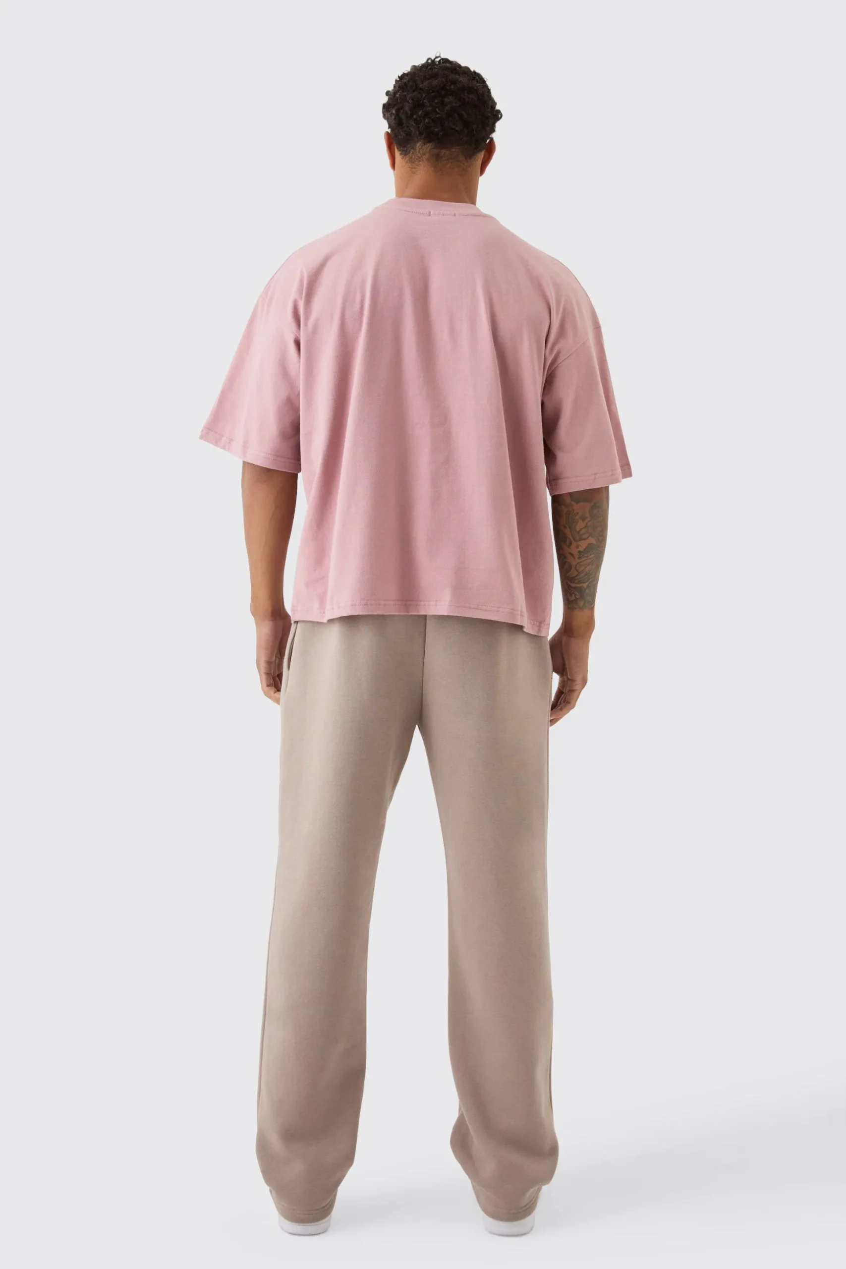 Oversized Extended Neck Boxy Heavyweight T-shirt | BoohooMAN UK