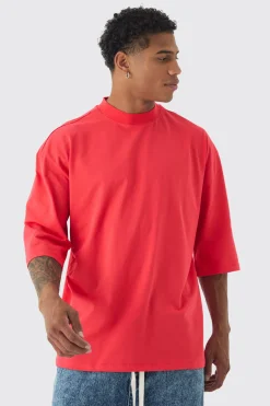Oversized Extended Neck Back World Graphic T-shirt | BoohooMAN UK