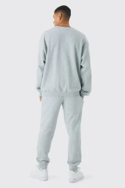 Oversized Extended Neck Basic Sweatshirt | BoohooMAN UK