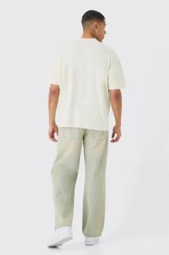 Oversized Extended Neck Boxy Paris Print T-Shirt | BoohooMAN UK