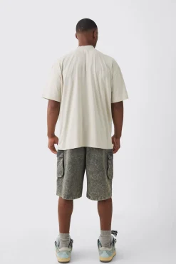 Oversized Extended Neck Extreme Skull Graphic T-shirt | BoohooMAN UK