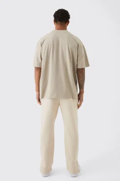Oversized Extended Neck Heavyweight T-shirt | BoohooMAN UK