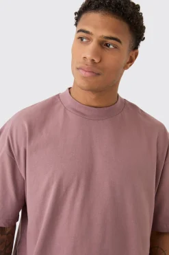 Oversized Extended Neck Heavy T-shirt | BoohooMAN UK