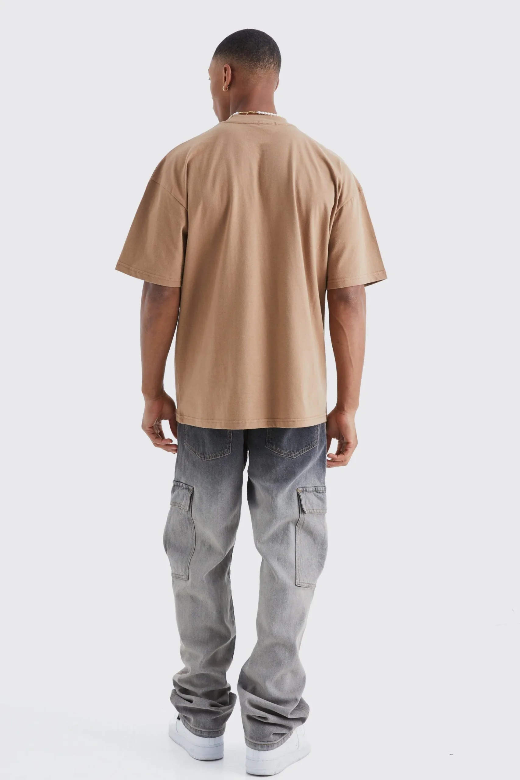 Oversized Extended Neck Heavyweight T-shirt | BoohooMAN UK