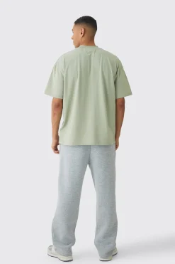 Oversized Extended Neck Heavyweight T-shirt | BoohooMAN UK
