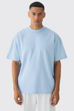 Oversized Extended Neck Heavyweight T-shirt | BoohooMAN UK
