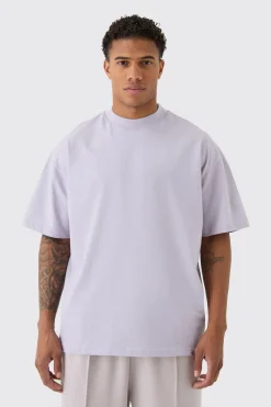 Oversized Extended Neck Heavyweight T-shirt | BoohooMAN UK
