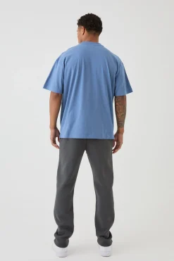 Oversized Extended Neck Heavy T-shirt | BoohooMAN UK