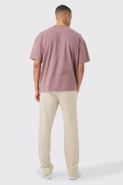Oversized Extended Neck Heavyweight T-shirt | BoohooMAN UK