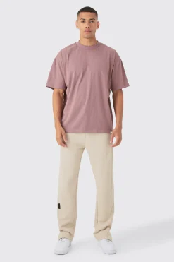 Oversized Extended Neck Heavyweight T-shirt | BoohooMAN UK