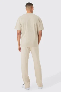 Oversized Extended Neck Heavyweight T-shirt | BoohooMAN UK