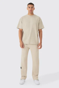 Oversized Extended Neck Heavyweight T-shirt | BoohooMAN UK