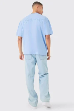 Oversized Extended Neck Heavyweight T-shirt | BoohooMAN UK
